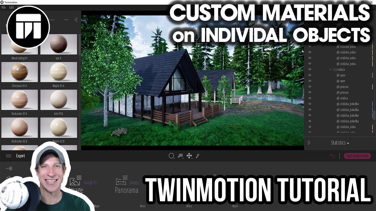 twinmotion separate materials