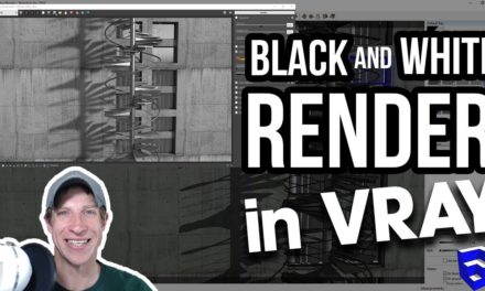 Creating a Black and White Shadow Render in Vray