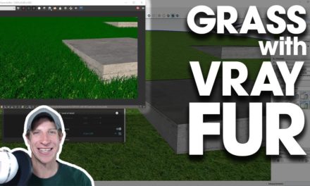 Creating GRASS IN VRAY for SketchUp with Vray Fur