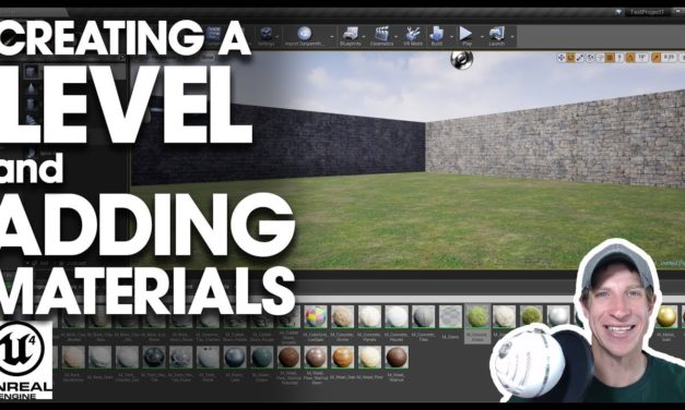 Creating a Level and ADDING MATERIALS in Unreal Engine
