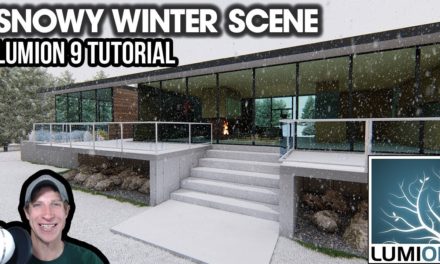 Lumion 9 Precipitation and Snow Tutorial – Snowy House Rendering
