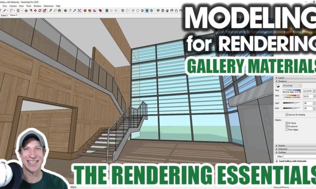 MODELING FOR RENDERING – Adding Materials to the Gallery