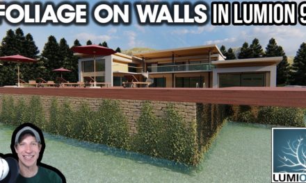 Adding FOLIAGE ON WALLS in Lumion 9