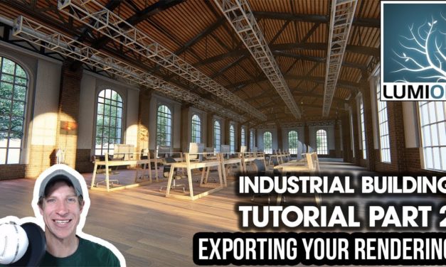 Lumion INDUSTRIAL BUILDING RENDER Complete Process Part 2 – Furniture and Photorealistic Render