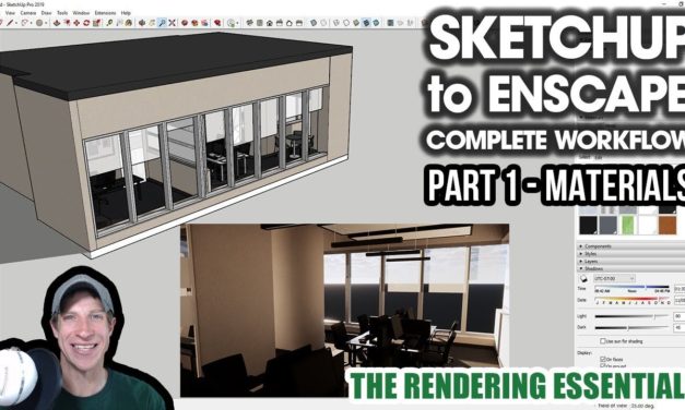 SketchUp to Enscape Rendering COMPLETE WORKFLOW – Part 1 – Applying Materials
