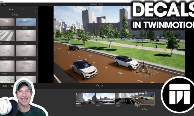 ADDING DECALS to Twinmotion Renderings (Lane Striping, Manholes and more!)