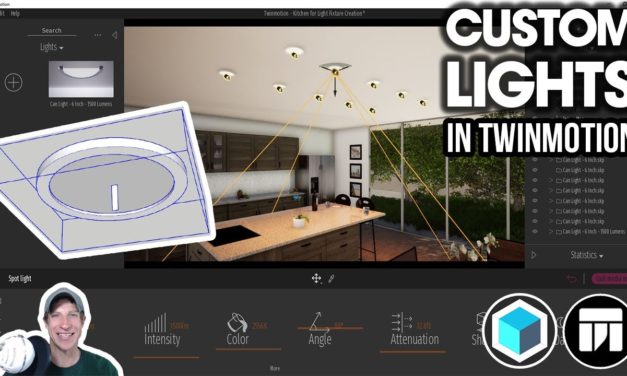 Creating Custom Light Fixtures for Interior Lighting in Twinmotion