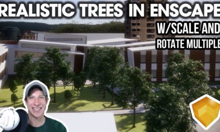 REALISTIC PLANTS in Enscape with Scale and Rotate Multiple