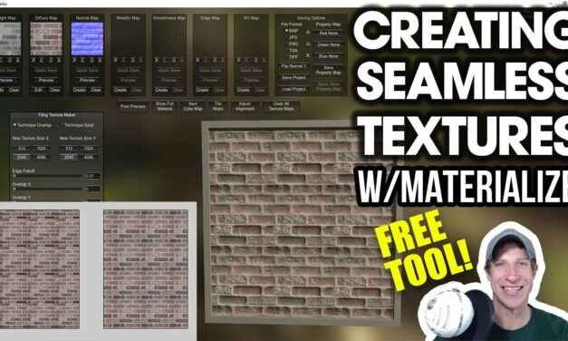 Create SEAMLESS TEXTURES from Images with Materialize – FREE TOOL!