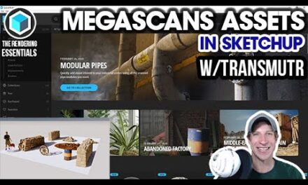 Importing MEGASCANS ASSETS to SketchUp with Transmutr